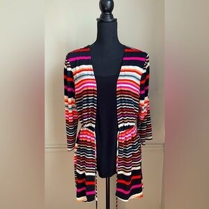 Notations Striped 2 Piece Blouse Set Size M